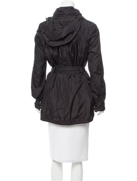 burberry brit rain jacket with hood